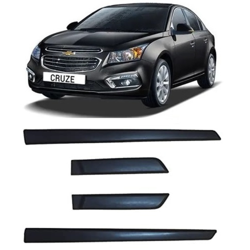 Side Door Beading Door Protector Accessories for Cruze Black